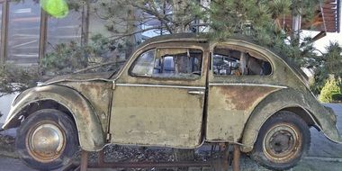 Volkswagen beetle as a scrap