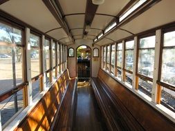 empty wooden wagon