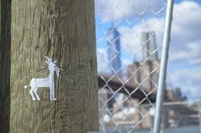 Street Art of goat in New York