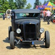 Historic car on display