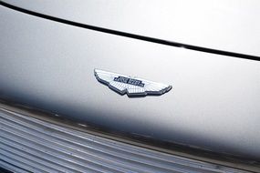 Aston Martin as a logo on a car