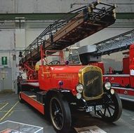 old fire truck in museum