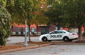 Police car on a street