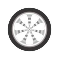 isolated auto wheel