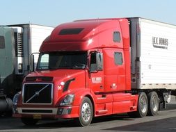 red truck in California