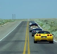 Corvette cars in New Mexico