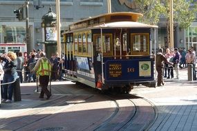 traditional tram in San Francisco