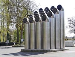 Metal Pipe Sculptures