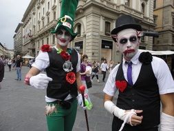 Street Mimes in Florence