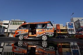 public transportation in city, indonesia, padang