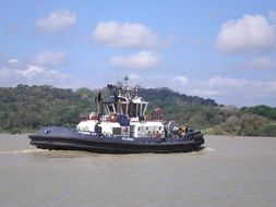 tugboat on Panama Canal