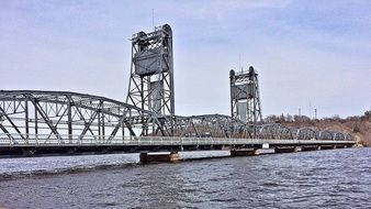 lift Bridge across wide river