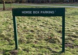 Parking Horse Sign