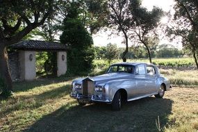 Rolls Royce in the countryside