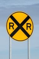 railroad crossing sign