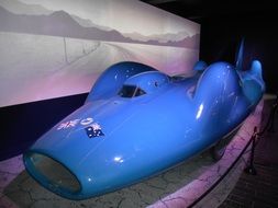 Bluebird-Proteus, oldtimer gas turbine-powered vehicle in museum
