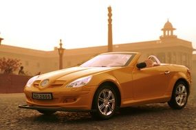 Yellow Toy Car