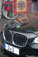 Black shining BMW car