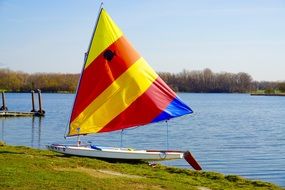 Sail Boat on the Lake