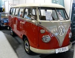 vintage Volkswagen at a exhibition