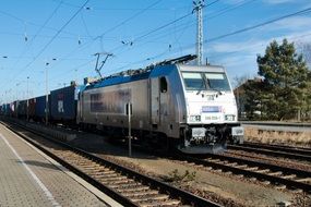 gray freight train