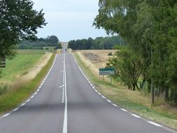 endless road as a perspective view