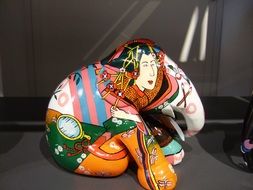 colorful elephant figure in Japan