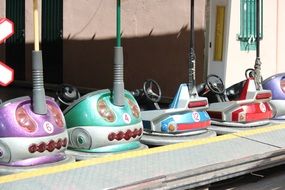 picture of the Bumper Cars in amusement park