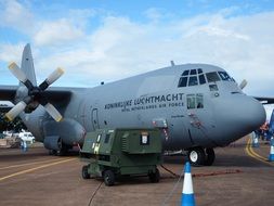 C130 Hercules Airplane in airport