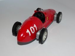 vintage ferarry as a miniature model