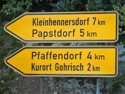 Directory Ortsschilder Germany sign