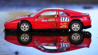 race car number "177" in miniature