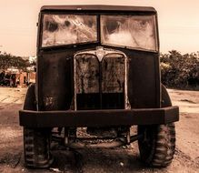 abandoned old truck