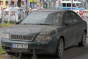 very dirty Audi