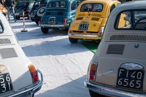 exhibition of Fiat 500 in barberino
