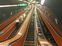 Picture of Escalator in a metro