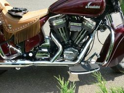 Engine of the motorcycle