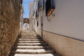 Street stairs on a sunny day