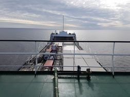Cargo ship with containers