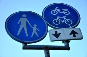 Road sign with directions to the Netherlands