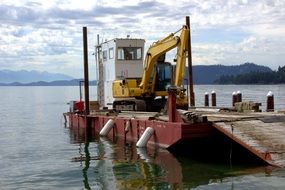 Boat barge for transportation