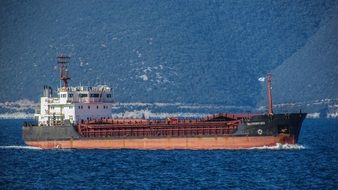 ship for cargo in the bay of Pagasitikos