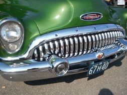 Green Antique Car