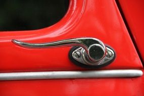 red Citroen 1938 closeup
