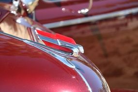 red cadillac closeup