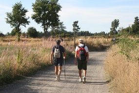 walking on village roads