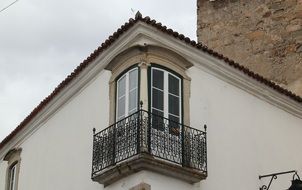 beautiful double side balcony in Evora