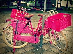 pink city bikes