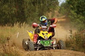 motocross competitions on a ATV