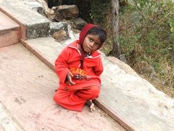 Picture of the Indian kid